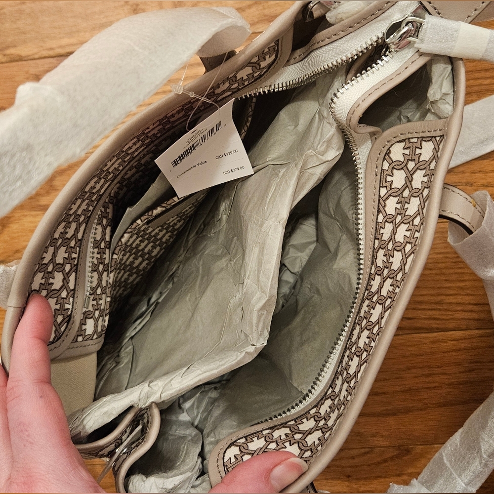 NWT Kate Spade Beige Patterned Women's Bag/Purse - Picture 4 of 5